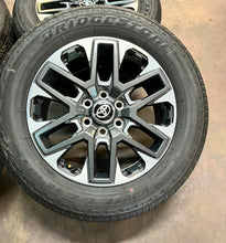 Load image into Gallery viewer, Set of 4 Used 20" '22-'25 Toyota Tundra Wheels on 265/60R20 Bridgestone Tires LT