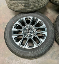 Load image into Gallery viewer, Set of 4 Used 20" '22-'25 Toyota Tundra Wheels on 265/60R20 Bridgestone Tires LT
