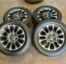 Load image into Gallery viewer, Set of 4 Used 20" '22-'25 Toyota Tundra Rims on 265/60R20 Bridgestone HT 685 LT