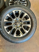 Load image into Gallery viewer, Set of 4 Used 20" '22-'25 Toyota Tundra Rims on 265/60R20 Bridgestone HT 685 LT