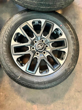 Load image into Gallery viewer, Set of 4 Used 20" '22-'25 Toyota Tundra Rims on 265/60R20 Bridgestone HT 685 LT