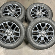 Load image into Gallery viewer, Set of 20" Dark Charcoal '22-'25 Toyota Tundra Wheels 265/60R20 Bridgestone H/T