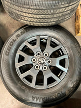Load image into Gallery viewer, Set of OEM 17" '24-'25 Toyota Tacoma Dark Charcoal Wheels on 245/70R17 Yokohama