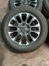 Load image into Gallery viewer, Set of 4 OEM 20" '22-'25 Toyota Tundra Wheels on 265/60R20 Bridgestone Tires LT