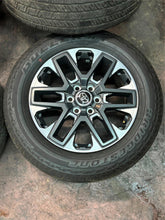 Load image into Gallery viewer, Set of 4 OEM 20" '22-'25 Toyota Tundra Wheels on 265/60R20 Bridgestone Tires LT