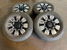 Load image into Gallery viewer, Set of Used '11-'25 GMC 2500 Denali Ultimate OE Q7H Wheels 275/65R20 Goodyear LT