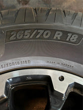 Load image into Gallery viewer, Set of Used OEM Takeoff '23-'25 Toyota Sequoia 18" Wheels 265/70R18 Michelin LT