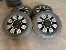 Load image into Gallery viewer, Set of Used '11-'25 GMC Sierra 2500 3500 Denali Ultimate Rims 275/65R20 Tires LT