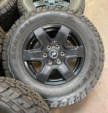 Load image into Gallery viewer, Set of Five OEM 17" '21-'24 Ford Bronco Black Rims 265/70R17 General ATX Tire LT