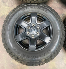 Load image into Gallery viewer, Set of Five OEM 17" '21-'24 Ford Bronco Black Rims 265/70R17 General ATX Tire LT