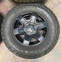 Load image into Gallery viewer, Set of Five OEM 17" '21-'24 Ford Bronco Black Rims 265/70R17 General ATX Tire LT