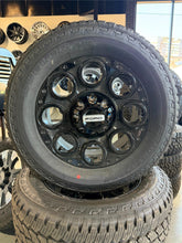 Load image into Gallery viewer, Set of 4 OEM Takeoff '05-'24 Ford F-250 F-350 Black Rims on 275/65R20 Bridgestone