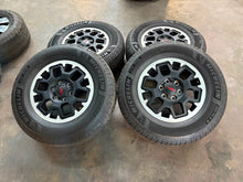 Load image into Gallery viewer, Set of 4 OEM '24-'25 Toyota Tacoma TRD Wheels on 265/70R17 Michelin LTX Tires LT