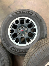 Load image into Gallery viewer, Set of 4 OEM '24-'25 Toyota Tacoma TRD Wheels on 265/70R17 Michelin LTX Tires LT