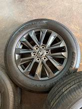 Load image into Gallery viewer, Set of 4 '22-'25 Toyota Tundra 20" Dark Charcoal Rims 265/60R20 Yokohama Tire LT