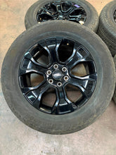 Load image into Gallery viewer, Set of Used '05-'25 Ford F150 Black Wheels on 275/60R20 Hankook Dynapro Tires LT