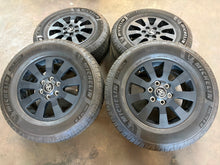 Load image into Gallery viewer, Set of Used '24-'25 Toyota Land Cruiser Dark Charcoal Rims 265/70R18 Michelin LT