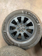 Load image into Gallery viewer, Set of Used '24-'25 Toyota Land Cruiser Dark Charcoal Rims 265/70R18 Michelin LT