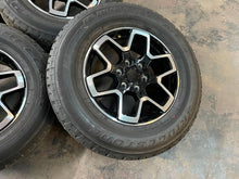 Load image into Gallery viewer, Set of Used 18" Black Machined '21-'24 Ford Bronco Rims 255/70R18 Bridestone LT