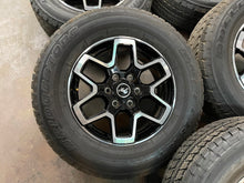 Load image into Gallery viewer, Set of Used 18" Black Machined '21-'24 Ford Bronco Rims 255/70R18 Bridestone LT