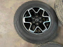 Load image into Gallery viewer, Set of Used 18" Black Machined '21-'24 Ford Bronco Rims 255/70R18 Bridestone LT