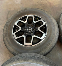 Load image into Gallery viewer, Set of Five Used 18" '21-'24 Black Milled Ford Bronco Rims 255/70R18 AT Tires LT