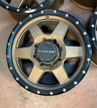 Load image into Gallery viewer, Set of 4 Used '11-'25 Chevy Silverado 2500 20" Raceline Boost Bronze Wheels LT