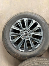 Load image into Gallery viewer, Set of '22-'25 Toyota Sequoia 20" Dark Charcoal Rims 265/60R20 Yokohama Tire LT