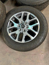 Load image into Gallery viewer, Set of Lightly Used '23-'25 Toyota Tundra Sequoia Rims 265/60R20 Bridgestone LT