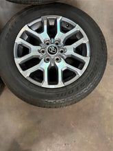 Load image into Gallery viewer, Set of Lightly Used '23-'25 Toyota Tundra Sequoia Rims 265/60R20 Bridgestone LT
