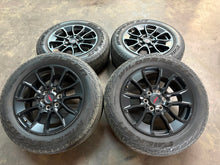 Load image into Gallery viewer, Set of 4 Used '22-'25 Toyota Tundra TRD Black 20" Rims 265/60R20 Falken AT3W LT