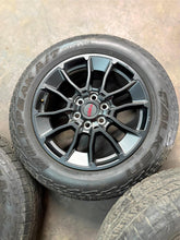 Load image into Gallery viewer, Set of 4 Used '22-'25 Toyota Tundra TRD Black 20" Rims 265/60R20 Falken AT3W LT