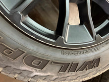 Load image into Gallery viewer, Set of 4 Used '22-'25 Toyota Tundra TRD Black 20" Rims 265/60R20 Falken AT3W LT