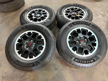 Load image into Gallery viewer, Set of OEM '24-'25 Toyota Tacoma 18" TRD Rims on 265/70R18 Michelin LTX Trail LT