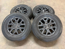 Load image into Gallery viewer, Set of OEM 17" '24-'25 Toyota Tacoma Dark Charcoal Wheels on 245/70R17 Tires LT