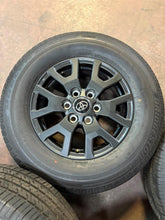 Load image into Gallery viewer, Set of 17" '25 Toyota 4Runner Dark Charcoal OEM Wheels 245/70R17 Bridgestone LT
