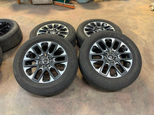 Load image into Gallery viewer, Set of 4 Used '22-'25 OEM Toyota Tundra Wheels on 265/60R20 Bridgestone Tires LT