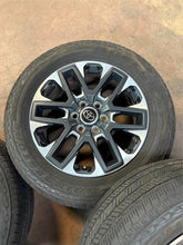 Load image into Gallery viewer, Set of 4 Used '22-'25 OEM Toyota Tundra Wheels on 265/60R20 Bridgestone Tires LT