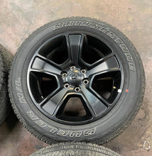 Load image into Gallery viewer, Used Set of 4 OEM 20" Black '19-'25 RAM 1500 Rims on 275/55R20 Bridgestone HL LT