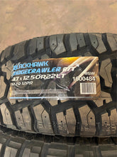 Load image into Gallery viewer, Set of 4 '05-'25 Ford F-250 F-350 Gunmetal Machined Rims on 37/12.50R22 RT Tires