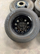 Load image into Gallery viewer, Set of Six Used OEM '19-'25 RAM 3500 Dually 17" Black Wheels 235/80R17 Nexen LT