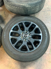 Load image into Gallery viewer, Set of Used '22-'25 Toyota Tundra Sequoia 20" Dark Charcoal Wheels 265/60R20 LT