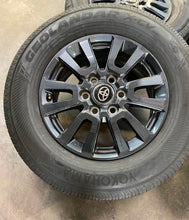 Load image into Gallery viewer, Set of OEM '22-'24 Tundra Sequoia Land Cruiser Dark Charcoal Rims 245/70R18 LT