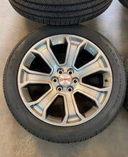 Load image into Gallery viewer, Set of Four New 22" GMC Sierra 1500 Yukon Rims on 285/45R22 Goodyear Eagle Tires