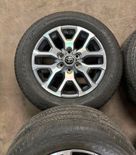 Load image into Gallery viewer, Set of Used '22-'26 Toyota Tundra Machined Wheels OE 265/60R20 Bridgestone HT LT