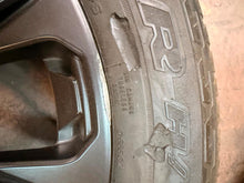 Load image into Gallery viewer, Set of Used 20" OEM '22-'26 Toyota Tundra Black Wheels 265/60R20 Bridgestone LT