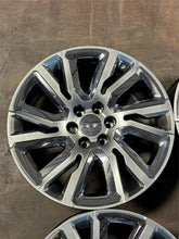 Load image into Gallery viewer, Set of 4 22" Silver w/ Chrome Insert Wheels '00-'26 GMC Sierra 1500 Yukon OEM GM