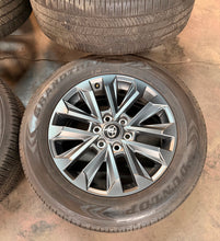 Load image into Gallery viewer, Set of Used '22-'26 Toyota Sequoia 20" Dark Charcoal Rims 265/60R20 Grandtek LT