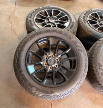 Load image into Gallery viewer, Set of 4 Used '22-'26 Toyota Tundra TRD Black 20" OEM Wheels 265/60R20 Falken LT