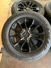 Load image into Gallery viewer, Set of 4 Used '22-'26 Toyota Tundra TRD Black 20" OEM Wheels Falken 265/60R20 LT